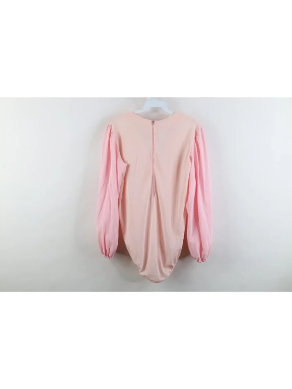 Vintage 70s Streetwear Womens Large Sheer Balloon Sleeve Snap Crotch Shirt USA - Picture 13 of 15